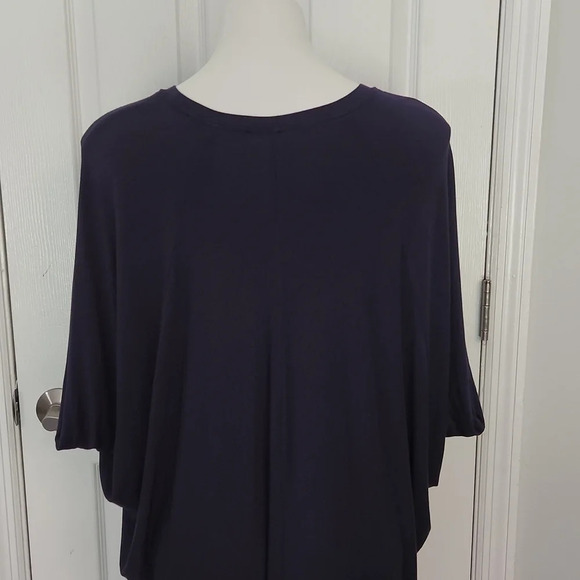 BCBGMAXAZRIA Navy Draped Dress - Picture 10 of 13